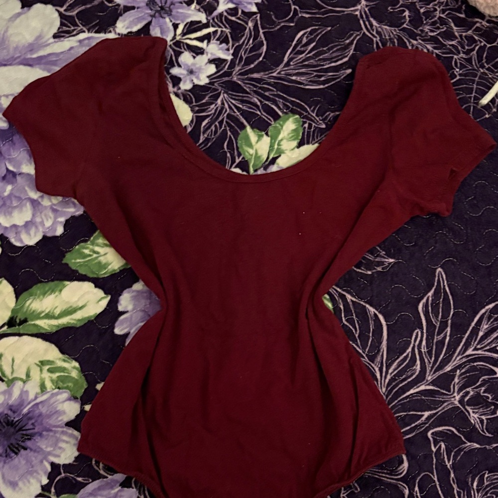 Elegant Burgundy Women's Top